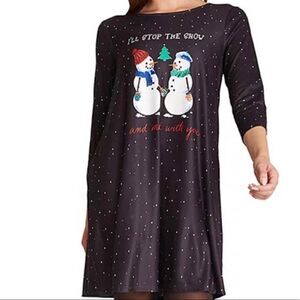 DRESS WORKS Women’s Holiday Swing Dress “I’ll Stop The Snow And Melt With You”